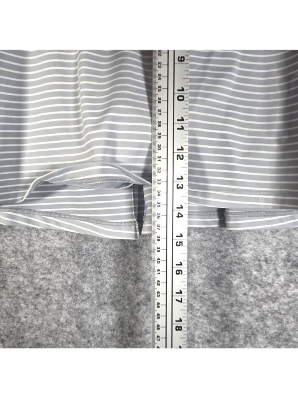 Nike Golf Striped Skort Gray M Dri-FIT Athletic Tennis Country Club - Picture 6 of 12
